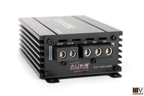 Sistema de audio CO-400.1 MD amplificador de canal 1x400 vatios RMS @ 1Ohm clase D amplificador de potencia - Imagen 13 de 14