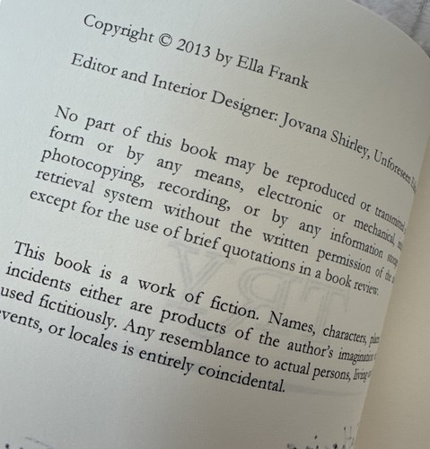 Ella Frank signiert OOP Erstausgabe Try Paperback & signiertes Lesezeichen & Exlibris - Bild 7 von 19