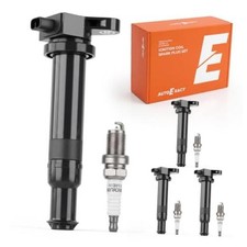 Ignition Coils Spark Plugs Set Fit for Accent UF499 for Accent 1.6L 2006-2011