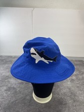 Gymboree Shark Bucket Hat Youth Size Blue 5-7 Polyester Lined