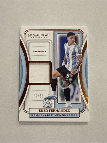 2024-25 Panini Immaculate Collection Remarkable Memorabilia Enzo Fernandez /65