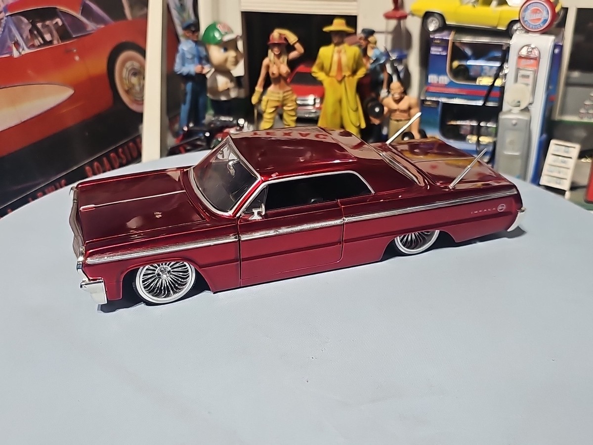 VINTAGE JADA DUB CITY 1964 CHEVY IMPALA CANDY RED NICE CAR