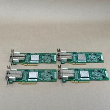 Lot of 4 HP QLogic QLE2562-HP Dual-Port 8Gb FC HBA 8x AJ718A SFP