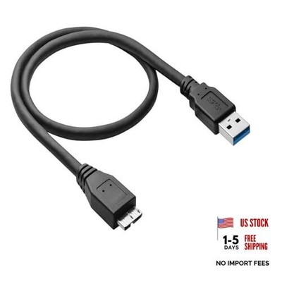 3FT External Hard Drive Cord, Replacement USB 3.0 to Micro-B Super Speed