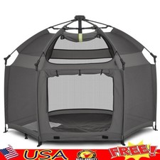 Portable Pop Up Playpen Kids Safe Mesh Instant Setup Travel Friendly Play Area