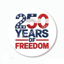 250 YEARS OF FREEDOM SCRAPBOOK STICKERS USA FREEDOM FAVORS ENVELOPE SEALS