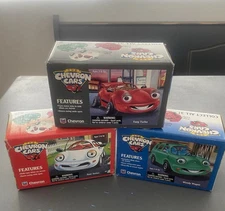 THE CHEVRON CARS LOT SET OF 3 Vintage 1996 Wendy Wagon Sam Sedan Tony Turbo NIB