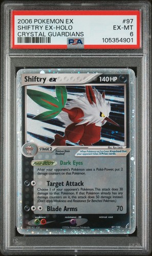 Shiftry ex graded PSA 6 for sale on eBay