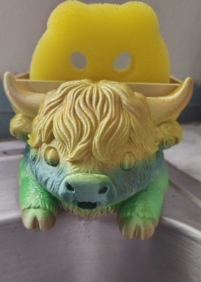 Highland Cow Scrub Daddy 3D Printed (New) Multi Color