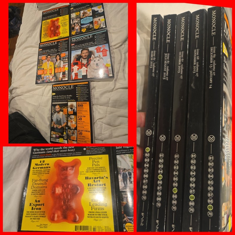MONOCLE Magazine Vol 07 Issues #61 65 67 68 69 2013 2014 Missing5 Set Travel Lot