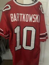 UNSIGNED CUSTOM Sewn Stitched Steve Bartkowski Red Jersey - M, L, XL, 2XL