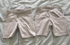2 Cat  Jack Girls Gray Bike Shorts Size 4T New With Tags