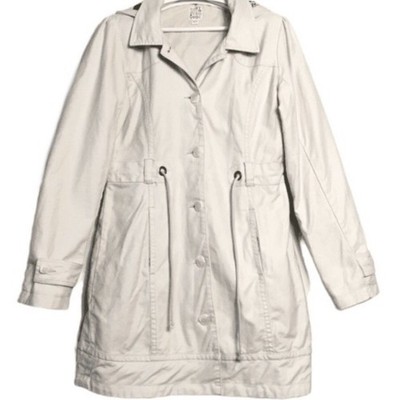 Roxy Ivory Warm Long Casual Hooded Jacket Coat XL.