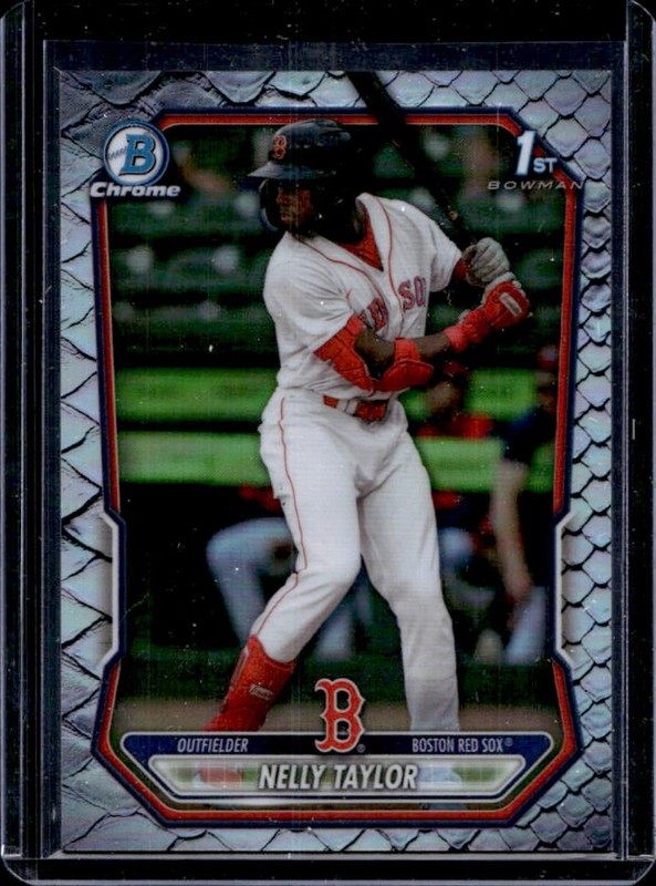 2026 Bowman Nelly Taylor Chrome Reptilian Refractor 1st Prospect #BCP-65 Red Sox