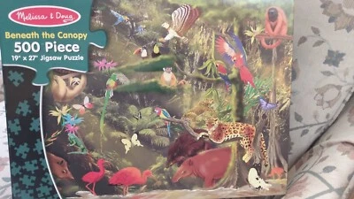 Melissa & Doug 500 Piece Beneath the Canopy Jigsaw Puzzle 19" x 27" - Image 1 of 4