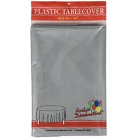 Blue 84 Round Disposable Plastic Tablecloth, New, Free Shipping on sale Blue 84 Round Disposable Plastic Tablecloth, New, Free Shipping on sale