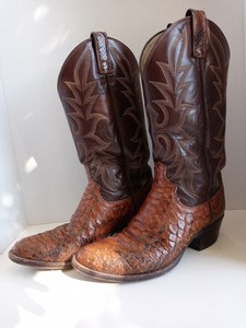 back cut python boots