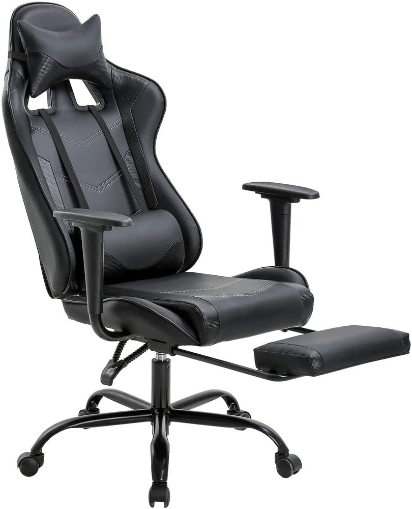 Office Chair PC Gaming Chair Ergonomic Desk Chair Executive PU Leather Computer-image