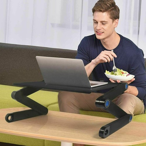 Adjustable Laptop Table Folding Compact Stand Sofa Bed Couch Kitchen Adjust Home - 第 14/51 張圖片
