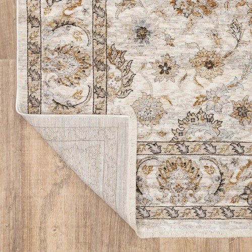 Area Rug 3'3x5' Classic design oriental ziegler Beige Cream floral decor 100x150 - Picture 7 of 11