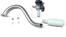 Center Rear Exhaust with Muffler for: Predator 3HP 79cc from Harbor Freight Tool