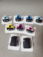 HP 02 Inkjet Cartridges Genuine OEM Mixed Colors Lot of 9