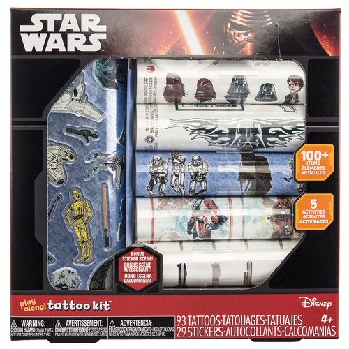 Disney Star Wars Play Along Temporary 93 Tattoo 29 Sticker Activity Kit Clone - Picture 1 of 2