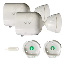 Arlo Pro 4 Add On 2K Wireless Security Camera Color Night Vision White Set Of 2