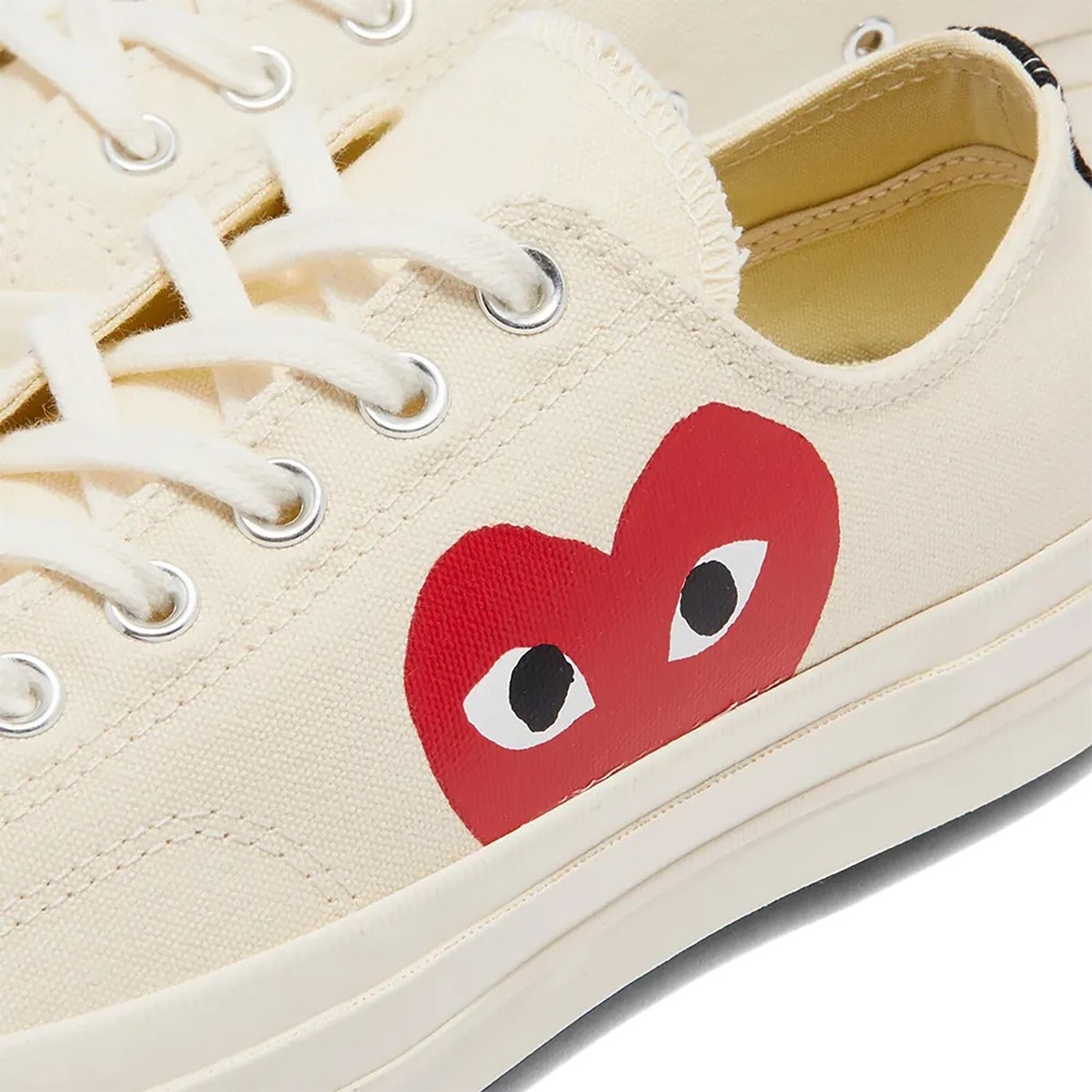 スニーカー COMME DES GARCONS Men Sneakers P1K1122 White WHITE COMME DES GARÇONS PLAY X CONVERSE CHUCK 70 HIGH TOP