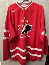 Team Canada Nike Jersey2013 . Size L. Canada NHL Rare Signed By Theo Fleury IIHF