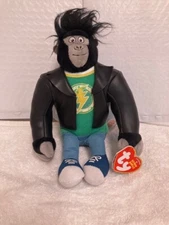 Ty  Beanie Baby❤️JOHNNY The Gorilla 8" Sing Movie Plush New MWMT's