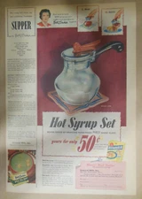 General Mills Baking Ad: Hot Syrup Set Offer ! 1947 Size: 11 x 15 inches