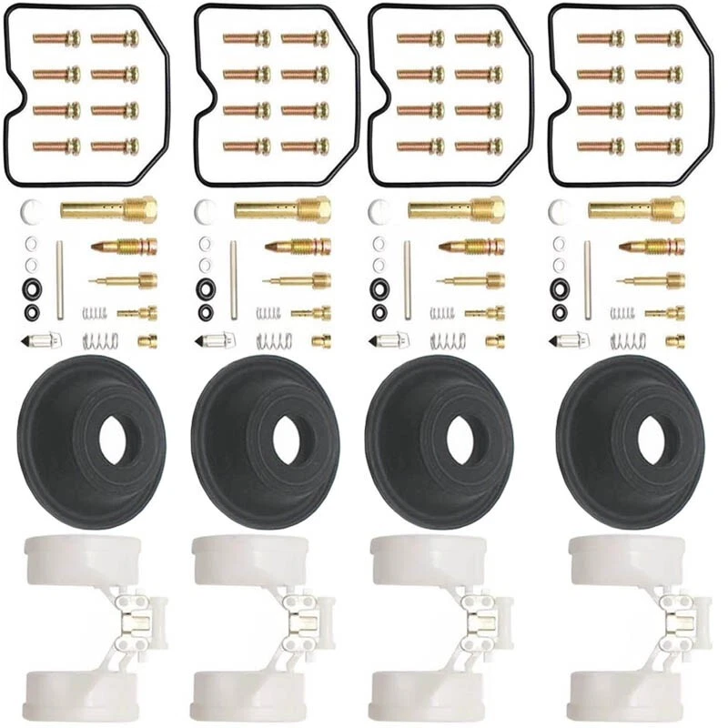 4X For KAWASAKI ZRX1100 ZRX1200 Carburetor Repair Kit Rebuild Diaphragm Float - Image 2 of 3