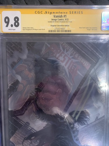 Vanish #1 Virgin Foil NYCC Exclusive Signed by Ryan Stegman CGC SS 9.8 (Image) - Bild 4 von 24