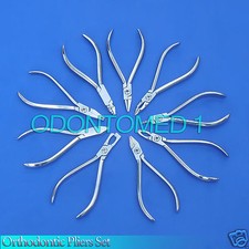 10 Assorted Orthodontic Pliers Dental Instruments
