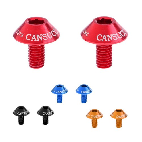 2 Pieces Bottle Cage Screws Water Bottle Cage Screws Aluminum Hexagon