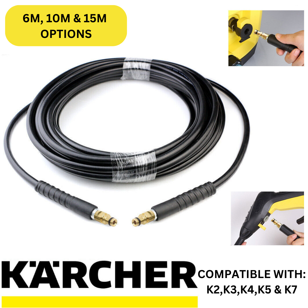 Karcher Extension Hose Pipes Long 6M 10M 15M K2 K3 K4 K5 K7 High