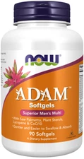 NOW Foods Adam Superior Men's Multivitamin Softgels 90 Saw Palmetto, CoQ10 3/26