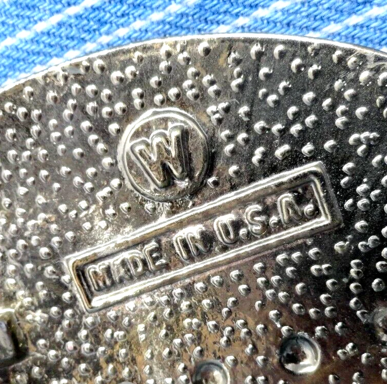 Пряжка на ремень с западным орлом флагом США патриот ковбой ковбойская ковбойская винтажная 80-е W .TYC105 - Изображение 4 из 4