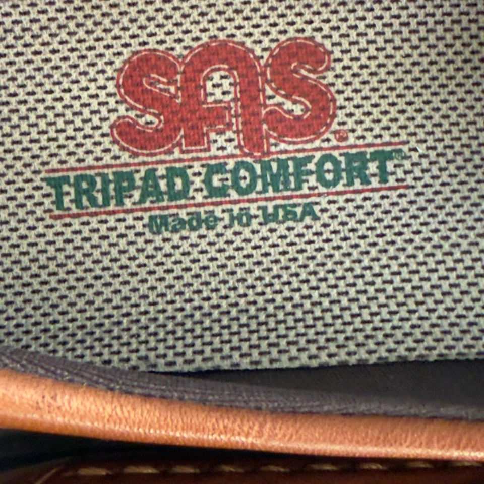 Sandalias Mary Jane SAS Tripad Comfort T-Strap 9.5N Cuero Marrón EE. UU. Foto 4 de 4