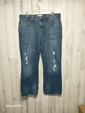 Aeropostale 36x30 Driggs Slim Bootcut Distressed Jeans Mens Size (38x29)