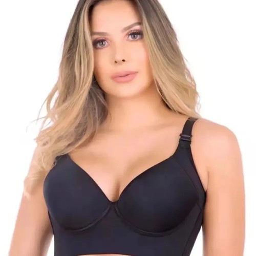 Plus Size Push Up Bras Women Deep Cup Bra Hide Back Fat Underwear Shaper - Picture 9 of 25