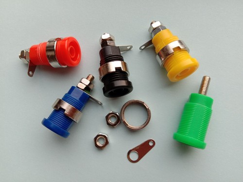 15 pcs Screw Binding Post Banana Jack for 4mm Safety Protection Plug 5 Color New - Picture 3 of 7