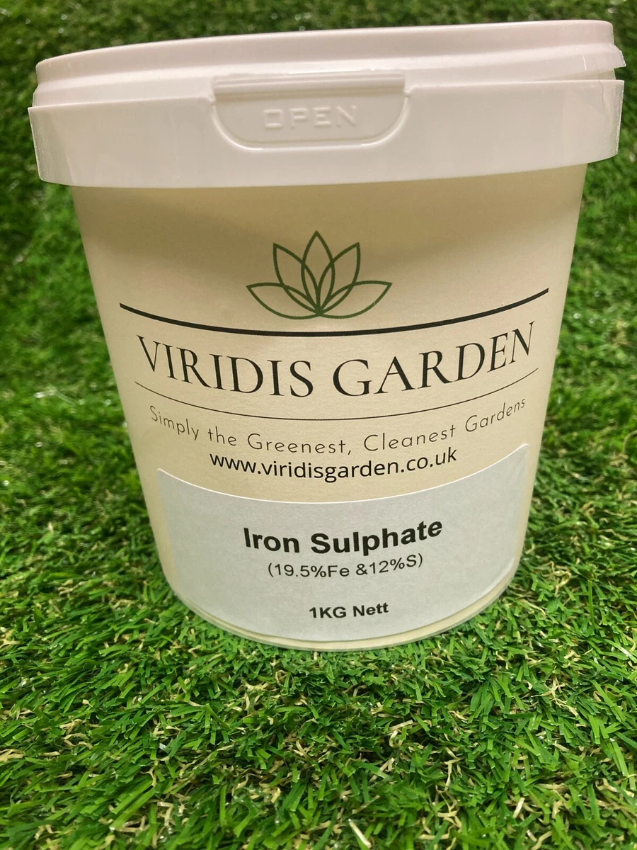 1KG Iron Sulphate Lawn Tonic Moss Killer Great Value. Free Measuring Scoop