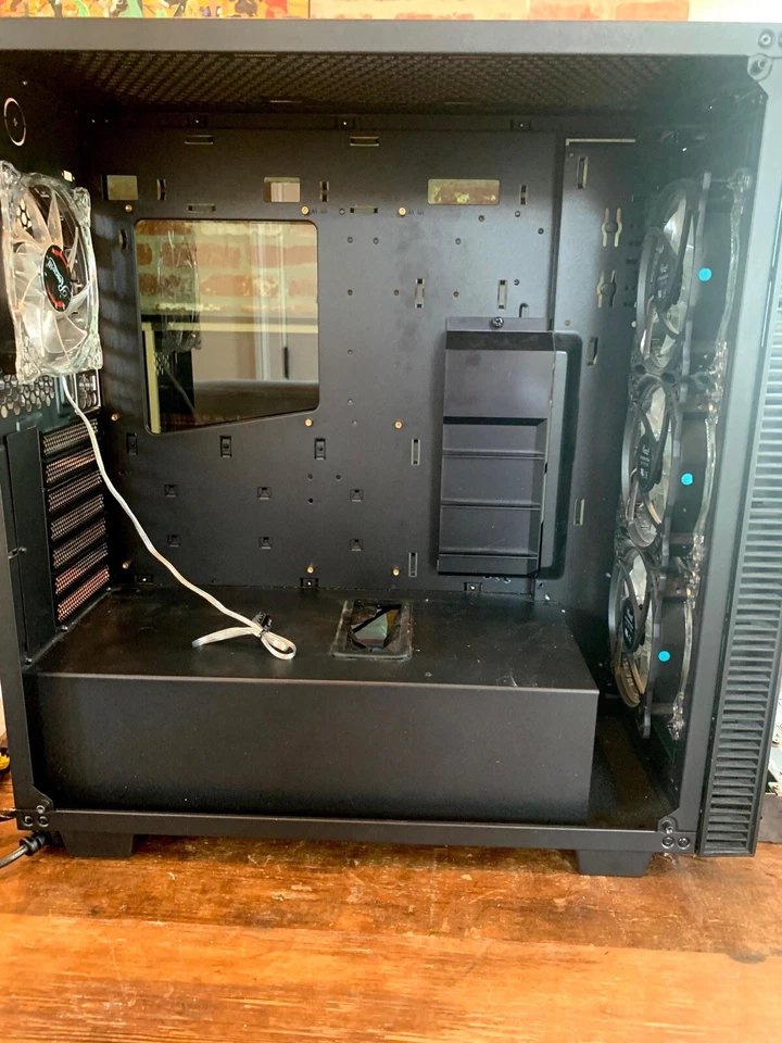 Rosewill CULLINAN MX-RED ATX Mid Tower Gaming PC Computer Case Blue LED Fans - Image 3 of 4