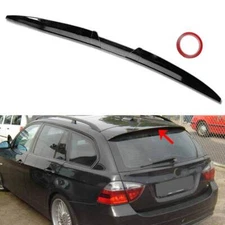 Rear Top Trunk Spoiler Wing Tail Lip Glossy Bumper For BMW E91 Touring  2005-12