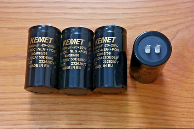Sansui AU-719 4 new 15000 uf 63v Kemet Main Filter Capacitors for