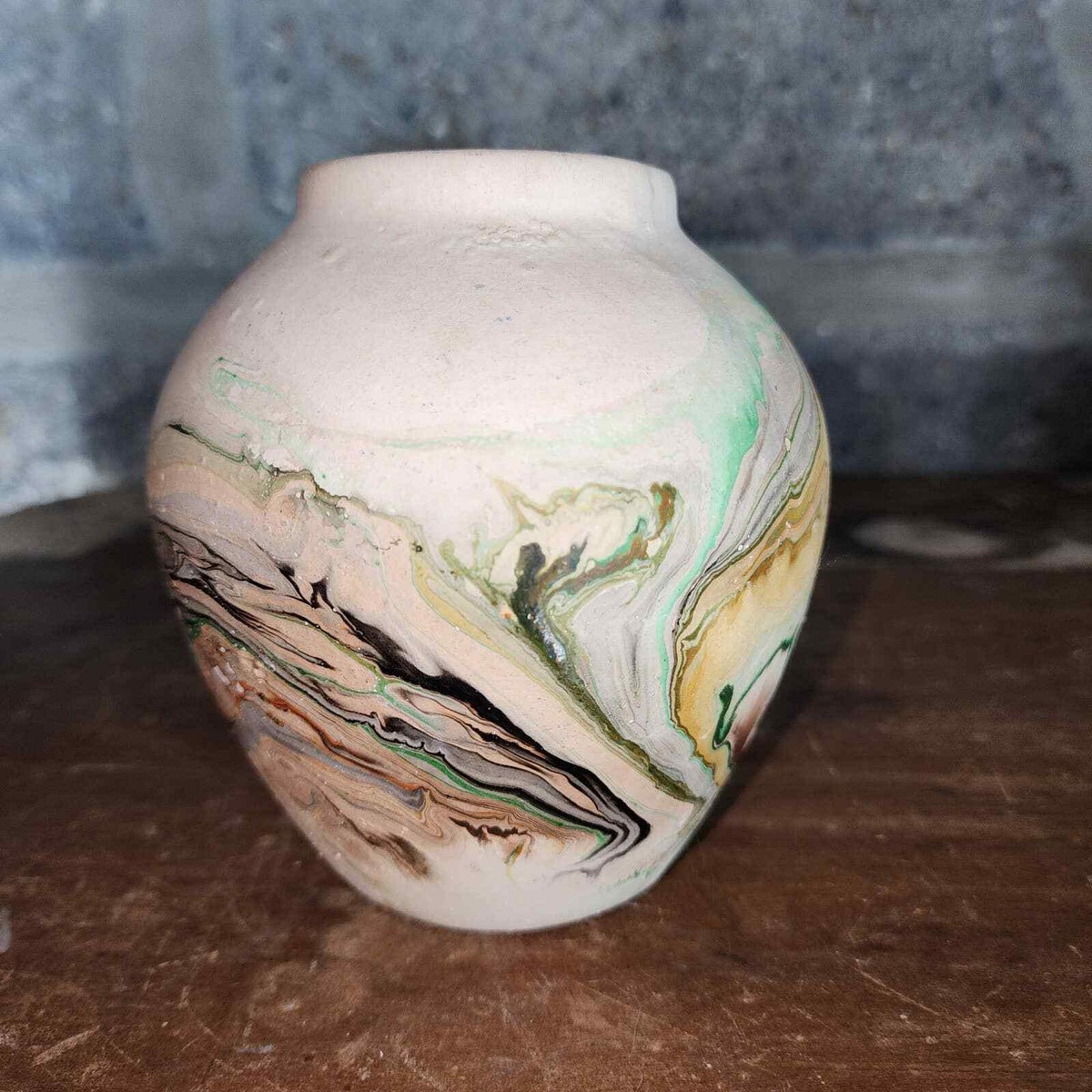 Vintage NEMADJI INDIAN POTTERY VASE 5