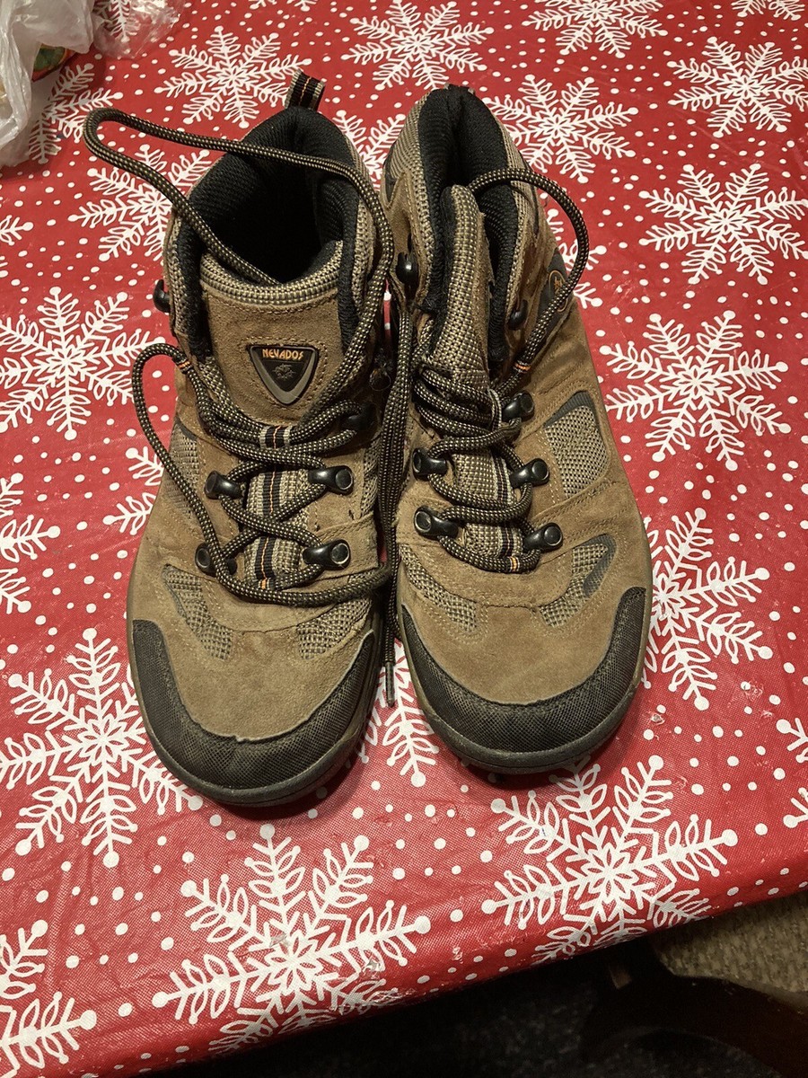 NEVADOS Water Proof Hiking Boots Mid Ankle Leather Size Men’s