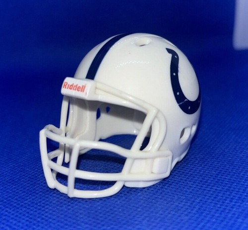 Indianapolis Colts Riddell Pocket Pro NFL Football Helmet | White & Blue - Picture 4 of 9